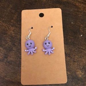 🎀 3 for $20 Girls Earrings- Purple Octopus 
Bundle and save!